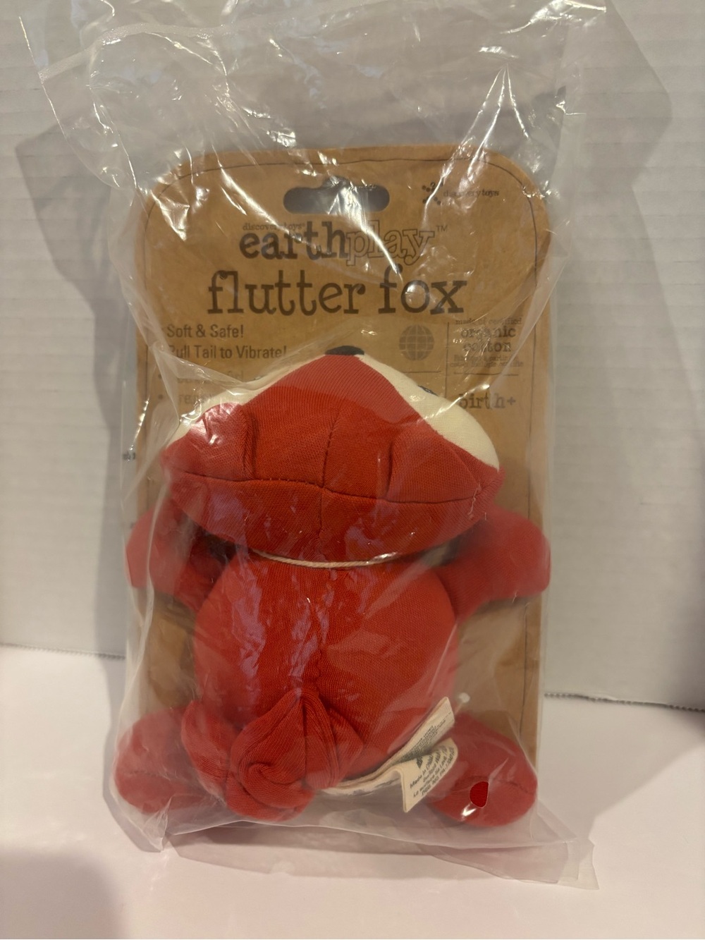 Discovery Toys EarthPlay Flutter Fox Vibrating Baby Sensory Toy NEW